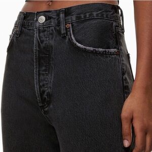 Agolde Black Straight Leg Jeans